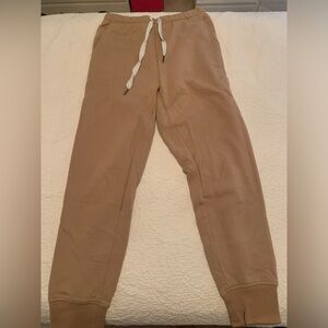Light brown sweat pants